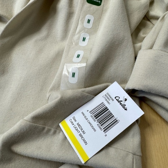 NWT Cabela’s Cotton Blend Cardigan Medium - Picture 5 of 10